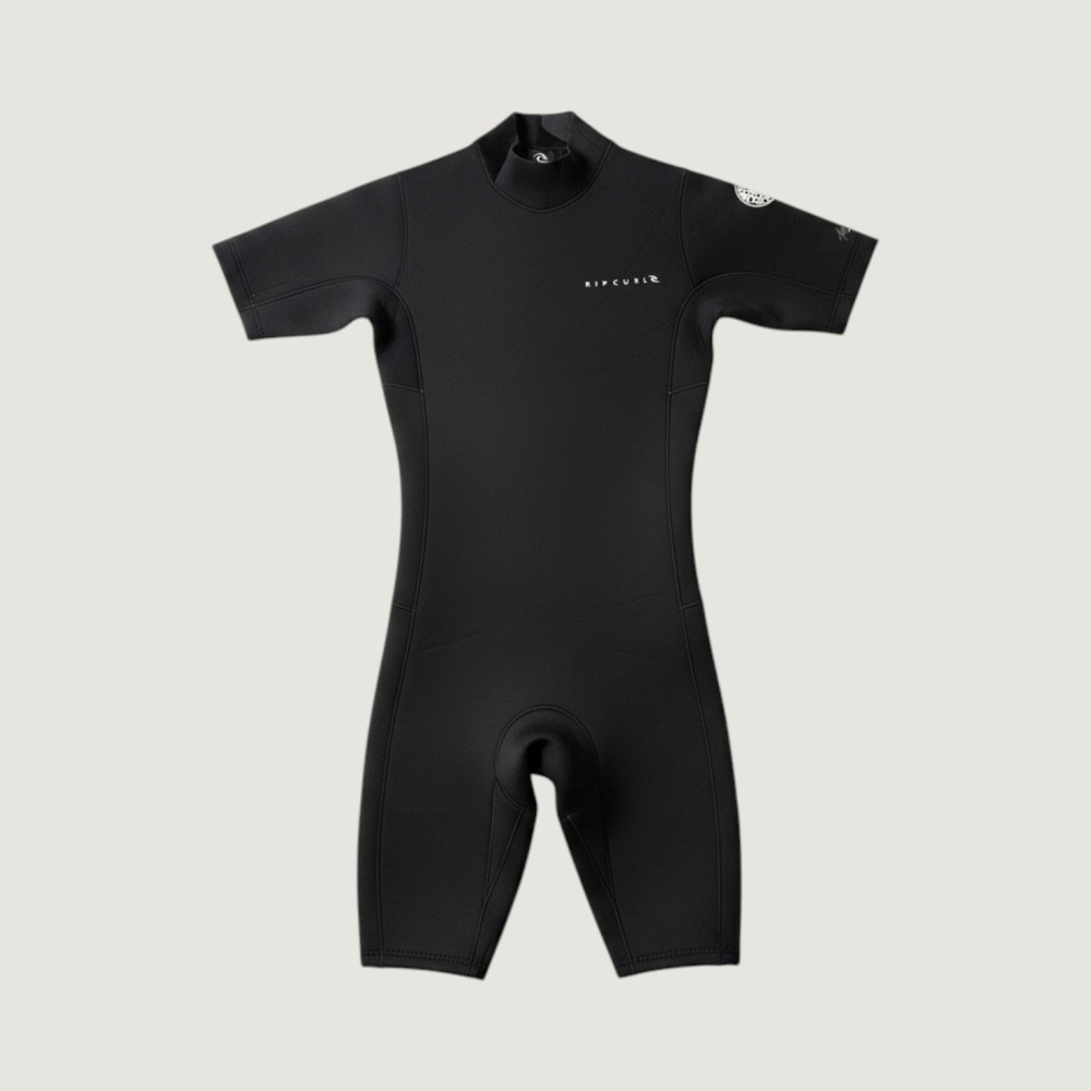 Rip Curl Aggrolite 2mm Short Sleeve Springsuit Wetsuit Black WSP6AM size M